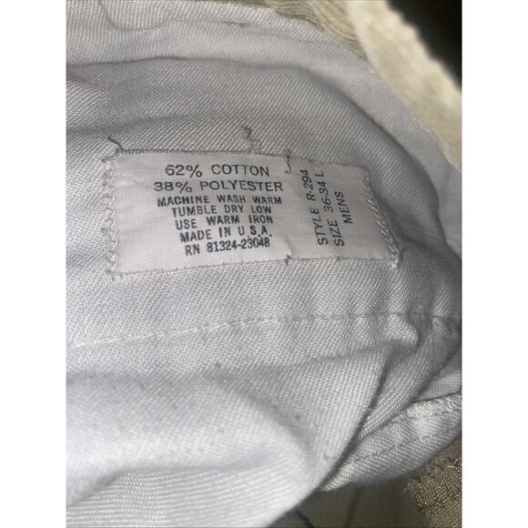 Vintage LL Bean Khaki Corduroy Pants Men’s Loose Chino Career Outdoor USA 36x34 - Picture 8 of 8